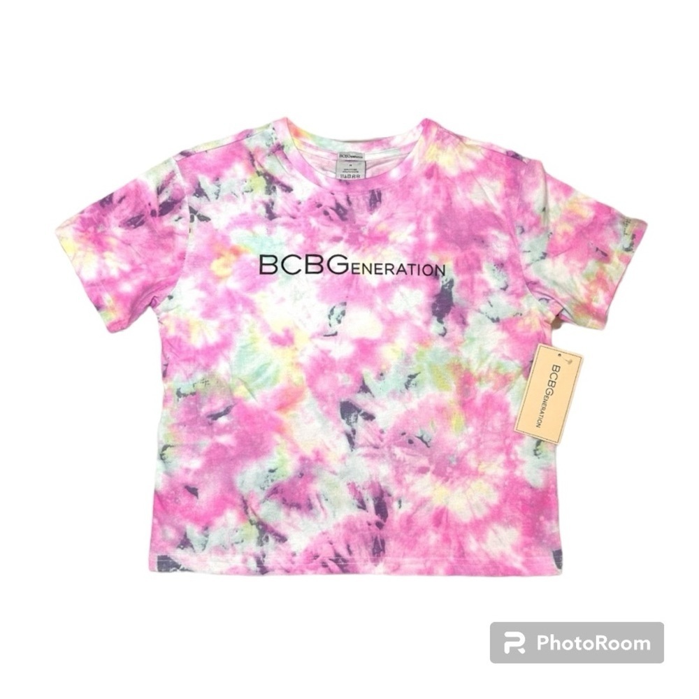 BCBGeneration cropped tie-dyed t-shirt NWT Women’s size medium | d4